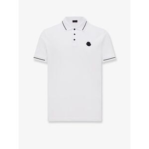 Moncler Men Cotton Polo Shirt With Logo Patch